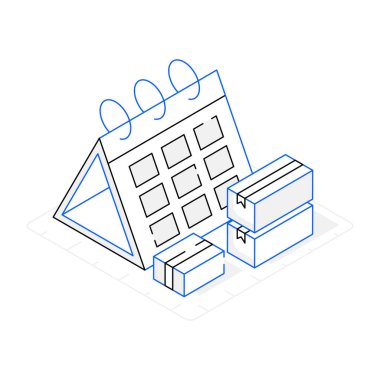 Takvim simgesi vektör illüstrasyon tasarımı