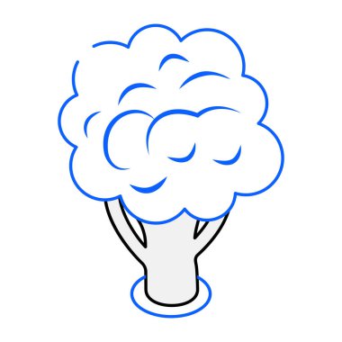 Ağaç modern simgesi, vektör illüstrasyonu