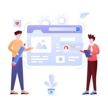 Günlük Yönetimi modern simgesi, vektör illüstrasyonu