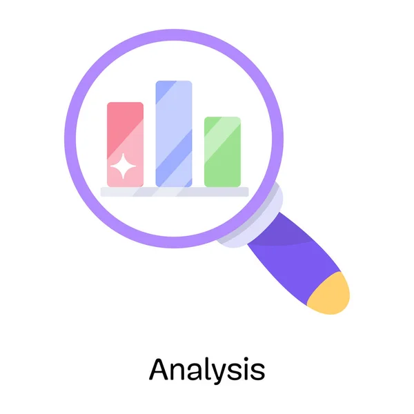 Analytika Webová Ikona Jednoduchá Ilustrace — Stockový vektor