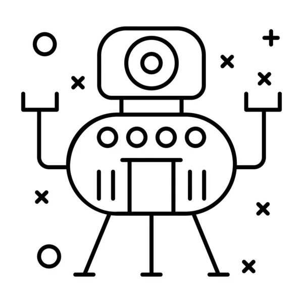 Roboter Symbol Vektor Illustration — Stockvektor