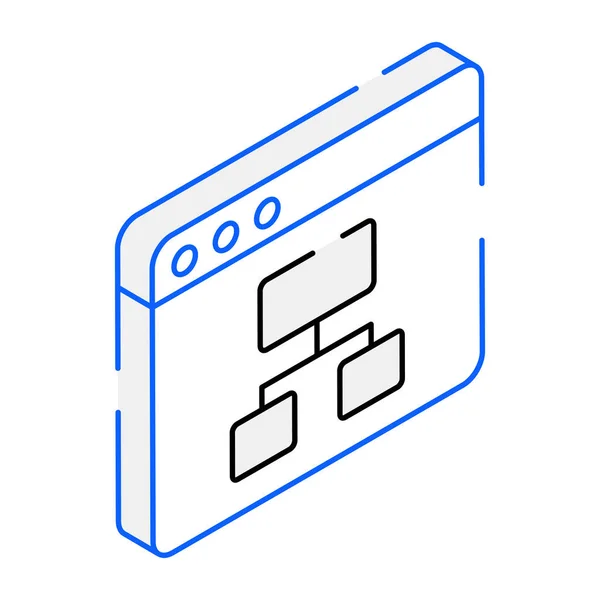 Icône Vectorielle Ordinateur Illustration Moderne — Image vectorielle