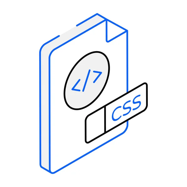 Icona Della Linea Isometrica Del Documento Con Segno Spunta Illustrazione — Vettoriale Stock