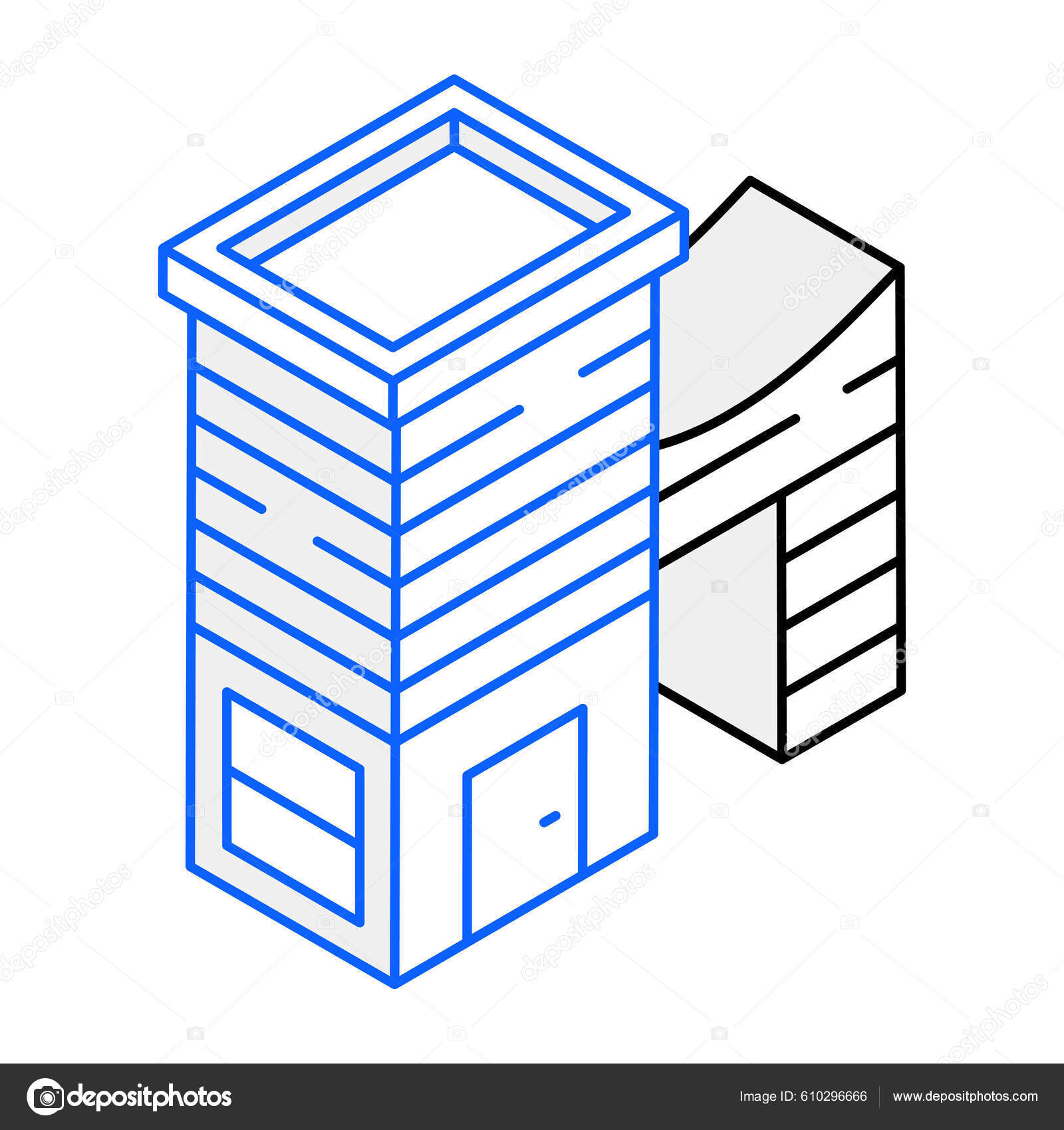 Edifice Modern Icon Vector Illustration Stock Vector by ©smashingstocks ...
