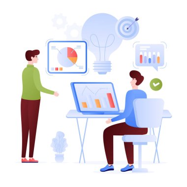 Yaratıcı Takım modern simgesi, vektör illüstrasyonu