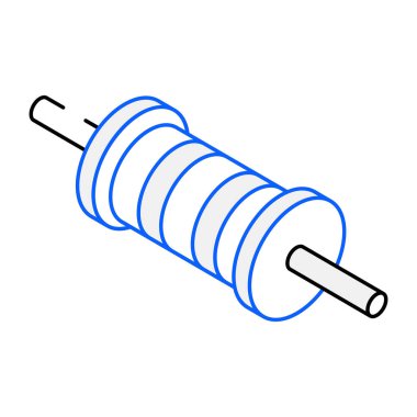 Bobin simgesinin vektör illüstrasyonu