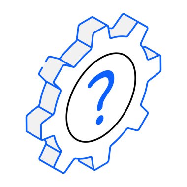 Soru işareti simgesi. düz dizayn. vektör illüstrasyonu.