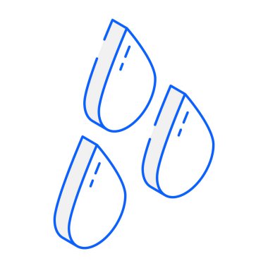 Modern simge, vektör illüstrasyonunu düşürür