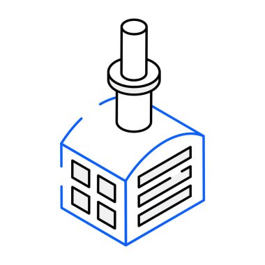 Depo modern simgesi, vektör illüstrasyonu