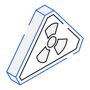 Tehlikeli modern simge, vektör illüstrasyonu