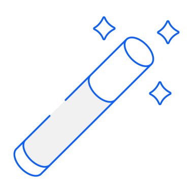 Sihirli Çubuk modern simgesi, vektör illüstrasyonu