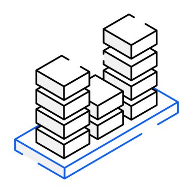 Cilt Çubukları modern simge, vektör illüstrasyonu