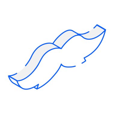 Modern bıyıklar, vektör illüstrasyonu