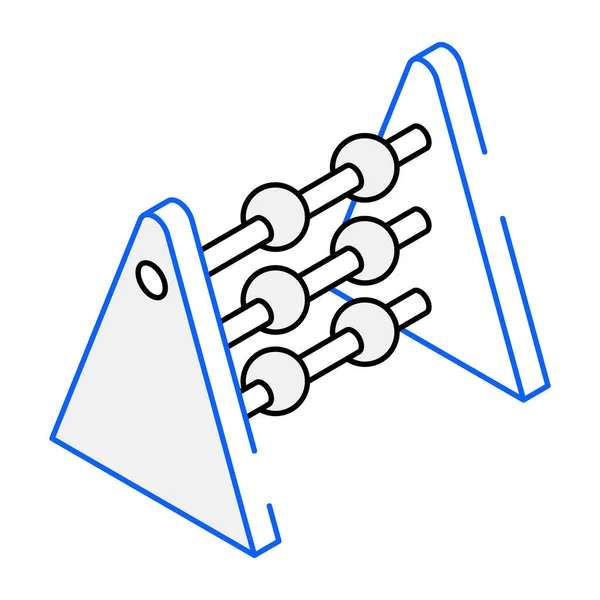 Abacus Modern Ikon Vektor Illustration — Stock vektor