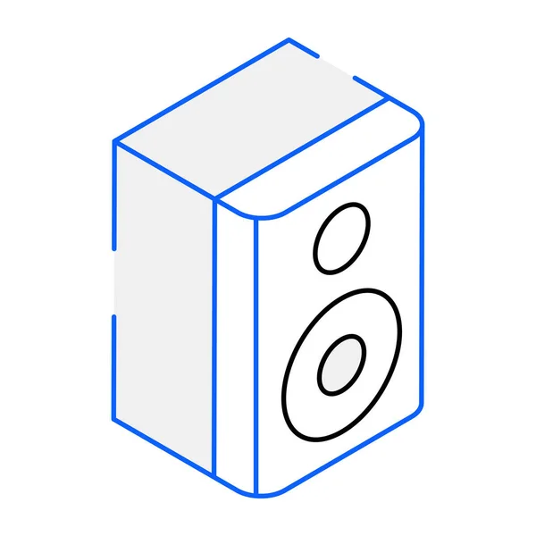 Speaker Modern Icoon Vector Illustratie — Stockvector