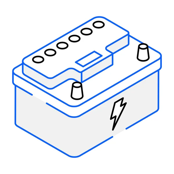 Autobatterie Modernes Symbol Vektorillustration — Stockvektor