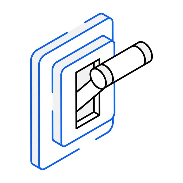 Disyuntor Icono Moderno Ilustración Vectorial — Vector de stock