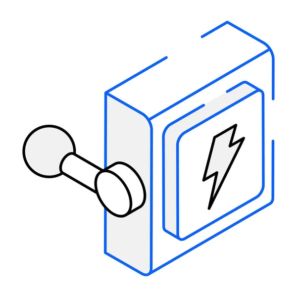 Иконка Electric Breaker Векторная Иллюстрация — стоковый вектор