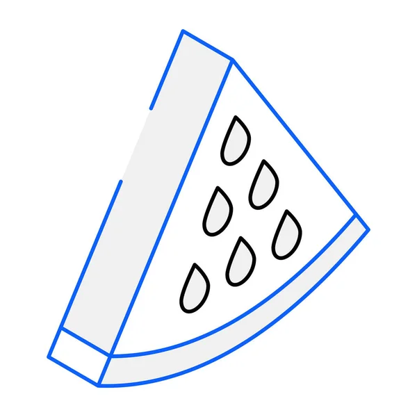 西瓜片现代设计图标 矢量图解 — 图库矢量图片