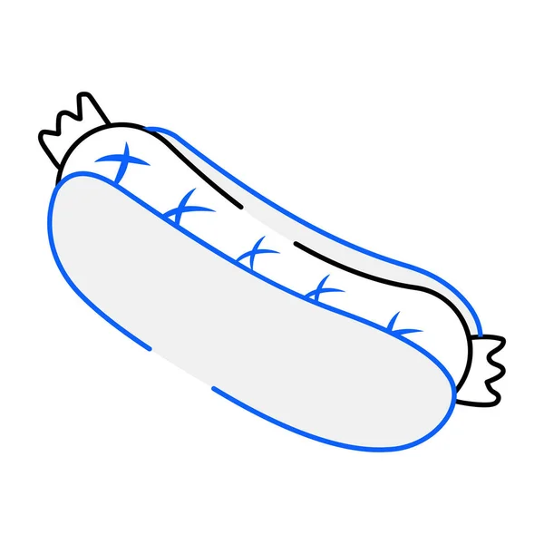 Ícone Design Moderno Hot Dog Ilustração Vetorial — Vetor de Stock