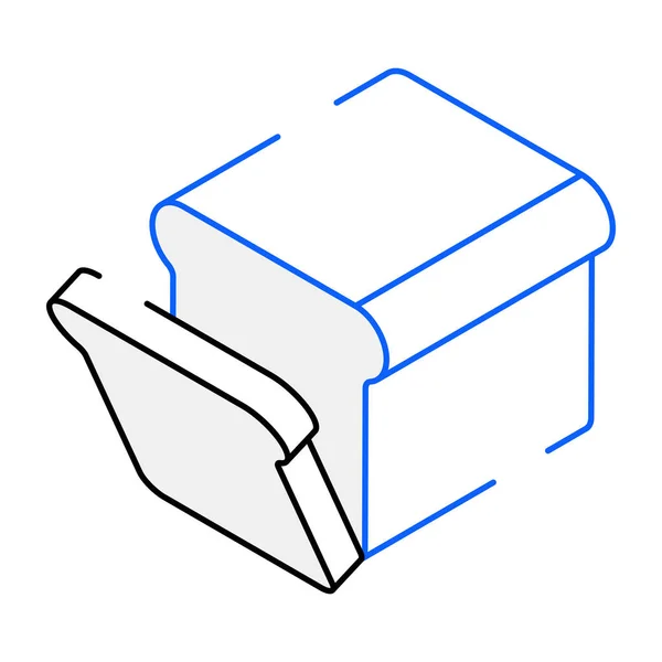 Bröd Modern Ikon Vektor Illustration — Stock vektor
