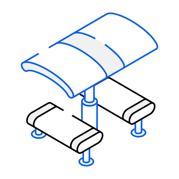 长椅现代图标 矢量图解 — 图库矢量图片