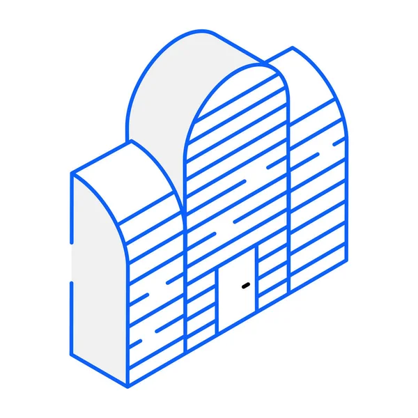 现代建筑图标 矢量图解 — 图库矢量图片