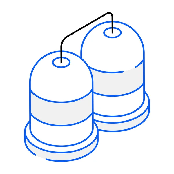 Silos Icono Moderno Ilustración Vectorial — Vector de stock