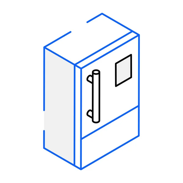 Refrigerator Modern Icon Vector Illustration — Stock Vector