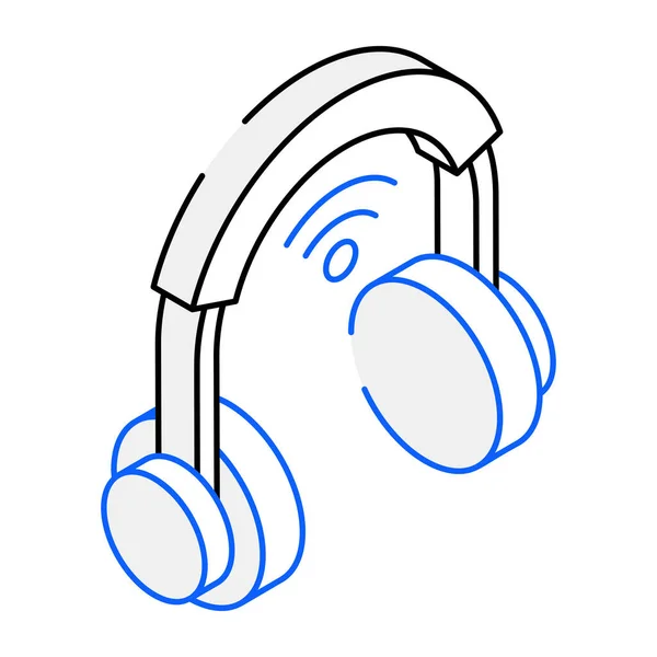 Smart Headphones Icône Moderne Illustration Vectorielle — Image vectorielle