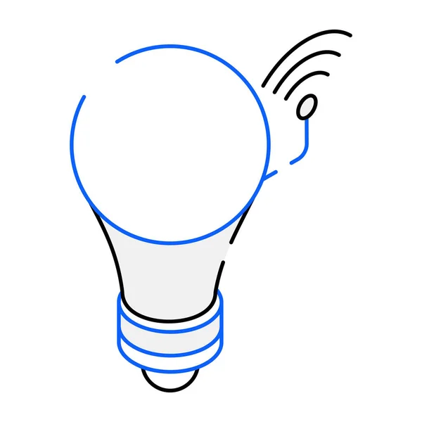Smart Bulb Modern Icon Vector Illustration — Stock Vector