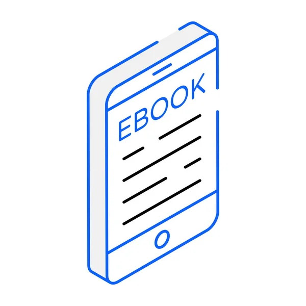Ebook Modern Icon Vector Illustration — Stock Vector