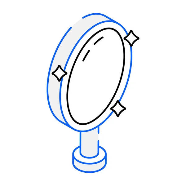 Magic Mirror Modern Ikon Vektor Illusztráció — Stock Vector