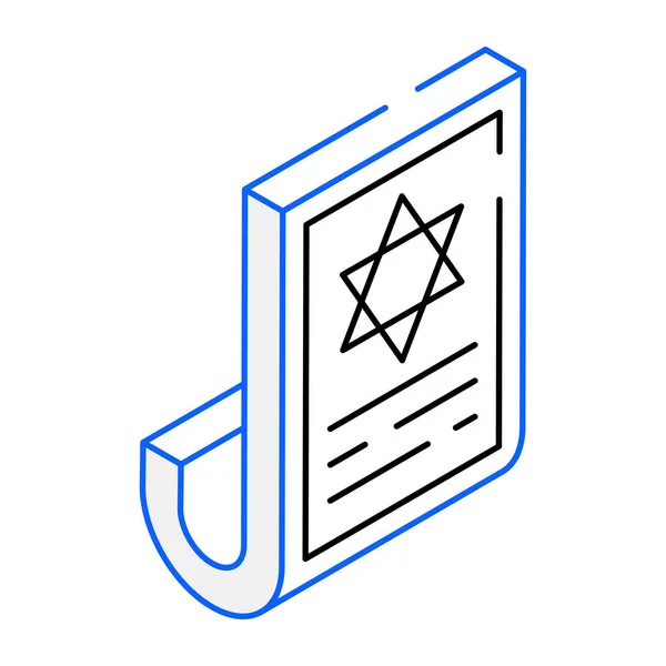 Spell Paper Modern Icon Vector Illustration — 스톡 벡터