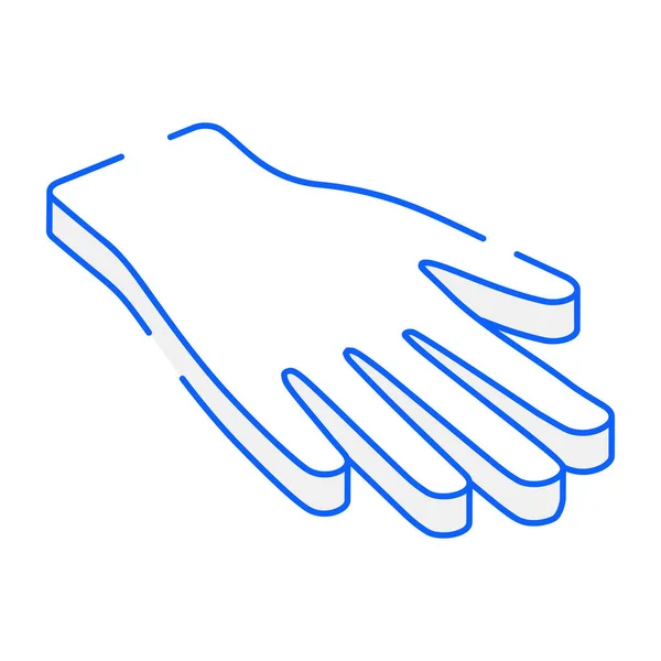 手袋現代のアイコン ベクトルイラスト — ストックベクタ