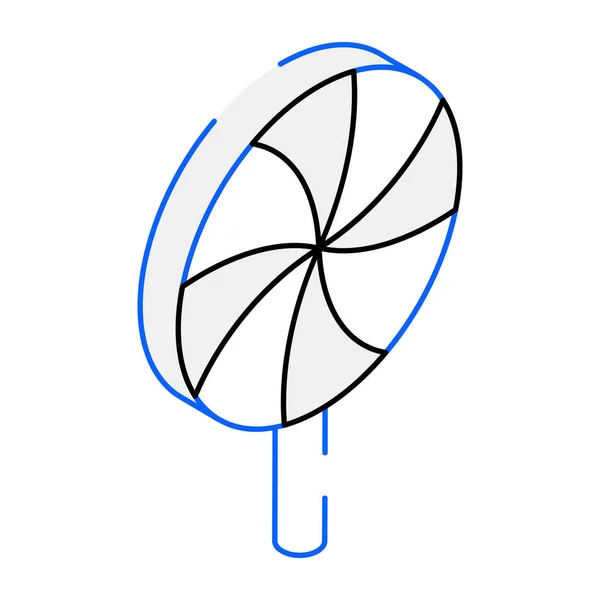 Wirbel Lollipop Modernes Symbol Vektorillustration — Stockvektor