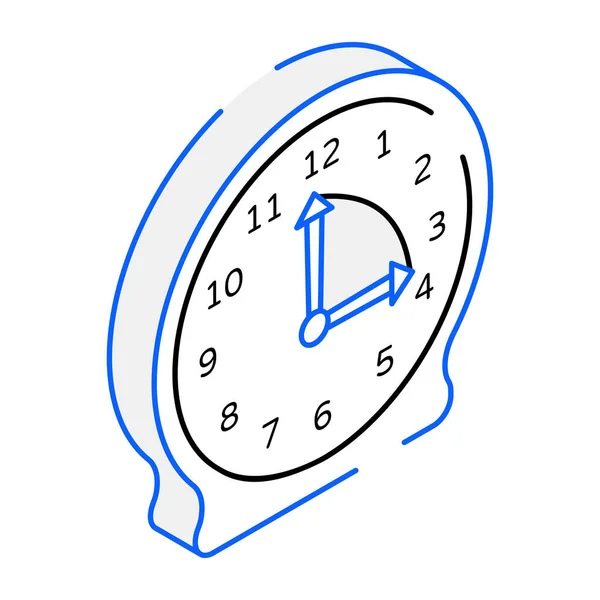 Reloj Icono Moderno Ilustración Vectorial — Vector de stock