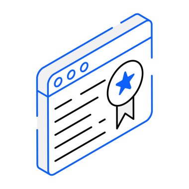 Web sitesi Kalitesi modern simgesi, vektör illüstrasyonu