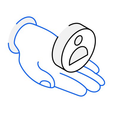 İstemci Bakımı modern simgesi, vektör illüstrasyonu