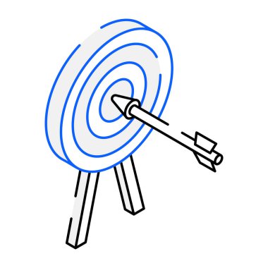 ok vektör illüstrasyon tasarımı olan hedef