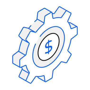 Para Yönetimi modern simge, vektör illüstrasyonu