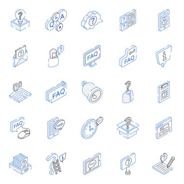 Web tasarımı için vektör simgeleri kümesi