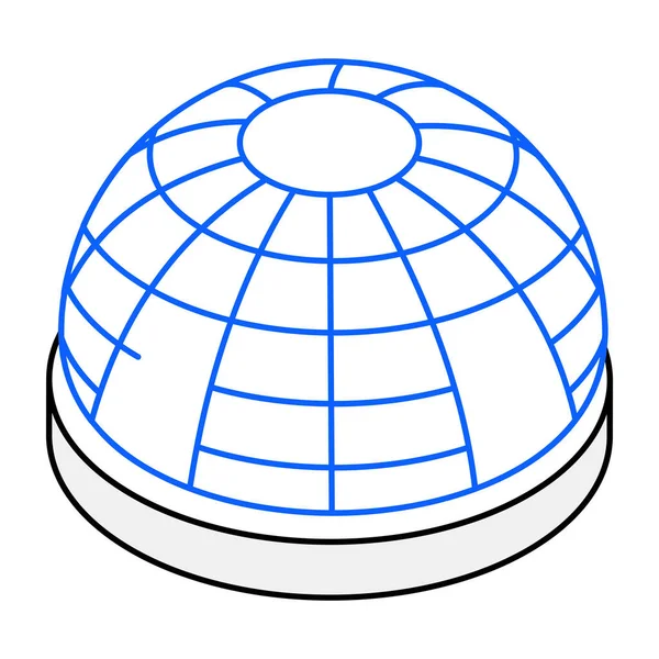 Space Dome Modernes Symbol Vektorillustration — Stockvektor