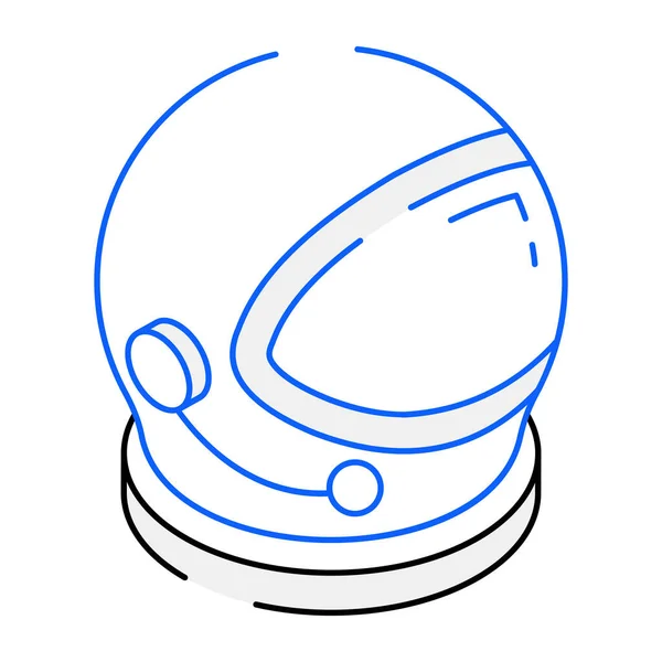 Space Helmet Modern Icon Vector Illustration — 스톡 벡터