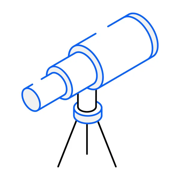 望遠鏡の近代的なアイコン ベクトル図 — ストックベクタ