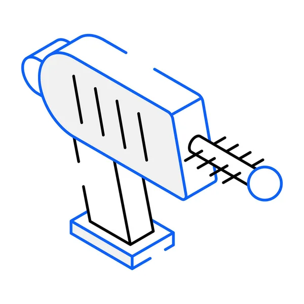 Ruimte Pistool Modern Icoon Vector Illustratie — Stockvector