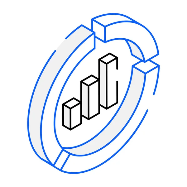 Vektor Illustration Des Wirtschaftsgraphen Symbols — Stockvektor