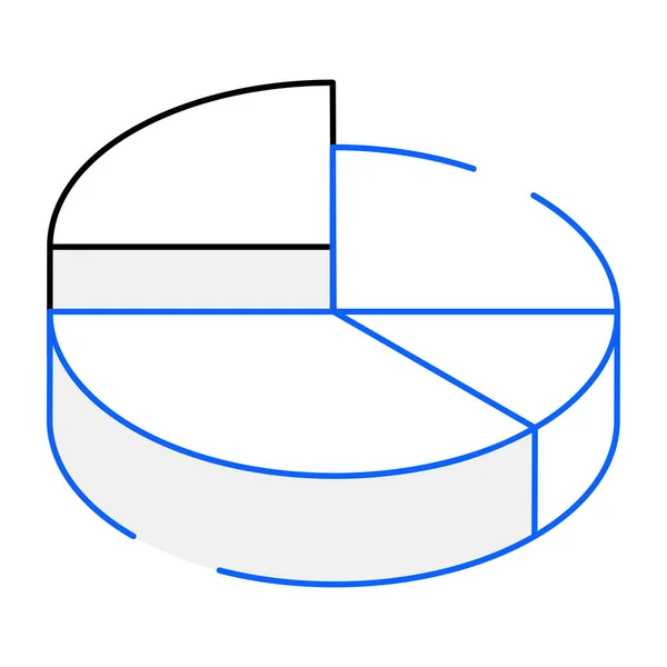 Современная Иконка Pie Graph Векторная Иллюстрация — стоковый вектор