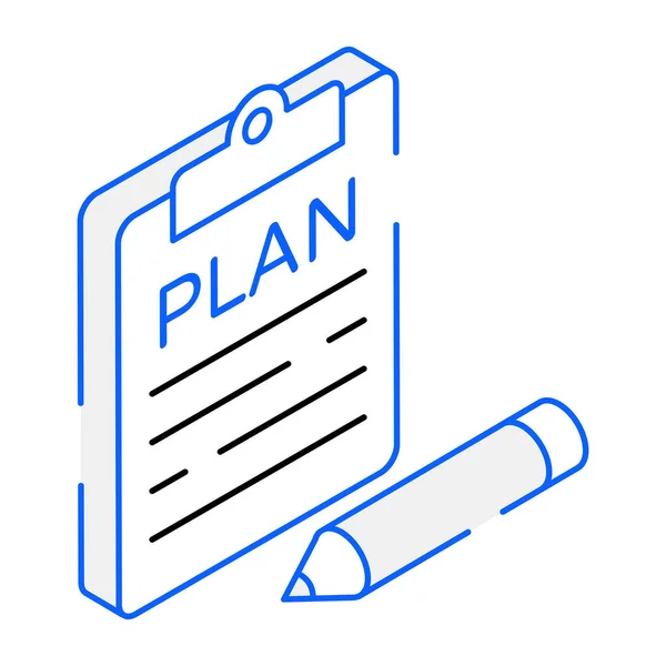 Plan Modern Icon Vector Illustration — Stock Vector