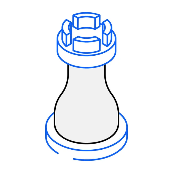Šachová Figurka Moderní Ikona Vektorová Ilustrace — Stockový vektor